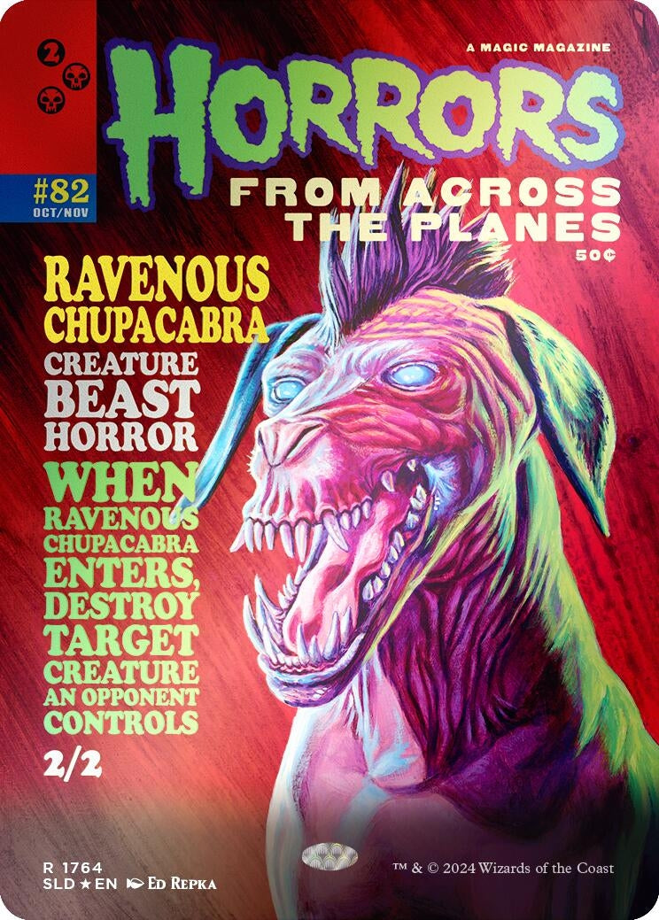 Image for Ravenous Chupacabra (1764) (Rainbow Foil) (Secret Lair Drop Series) (1764) - Magic: The Gathering