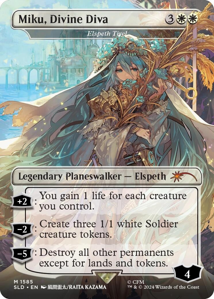 Image for Miku, Divine Diva - Elspeth Tirel (Secret Lair Drop Series) (1585) - Magic: The Gathering