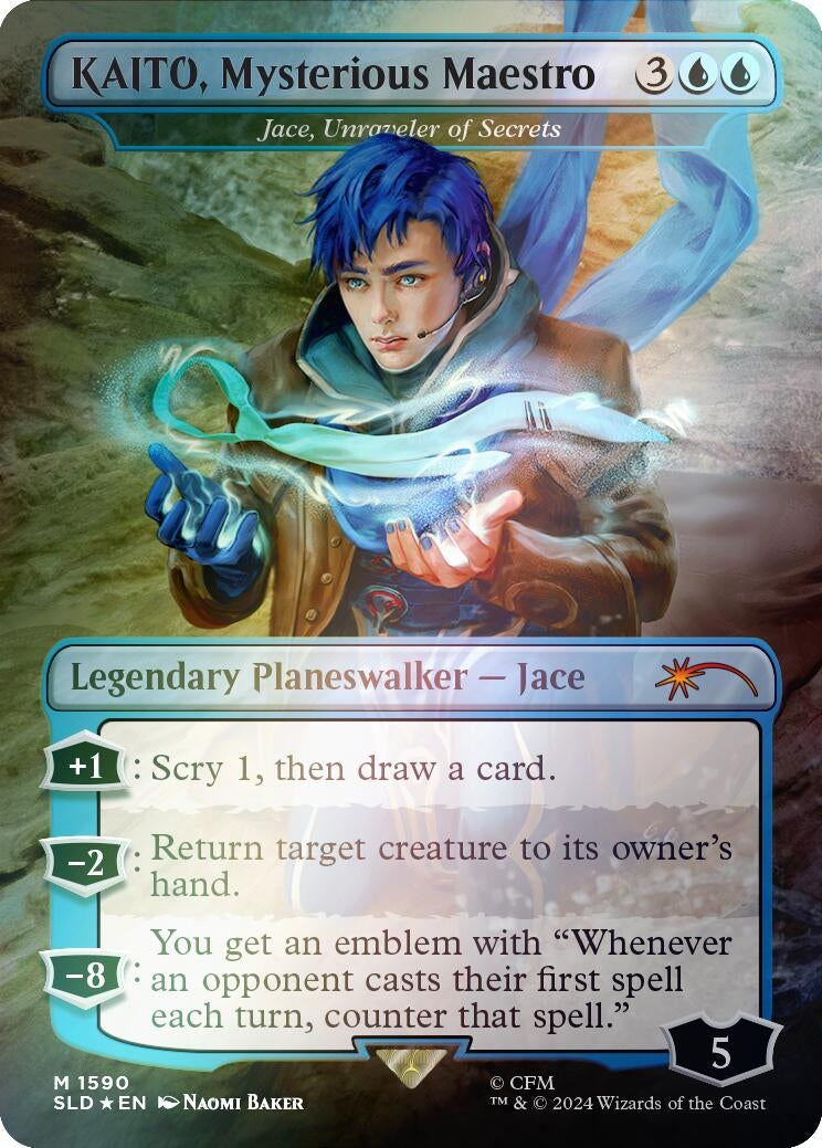 Image for KAITO, Mysterious Maestro - Jace, Unraveler of Secrets (Rainbow Foil) (Secret Lair Drop Series) (1590) - Magic: The Gathering