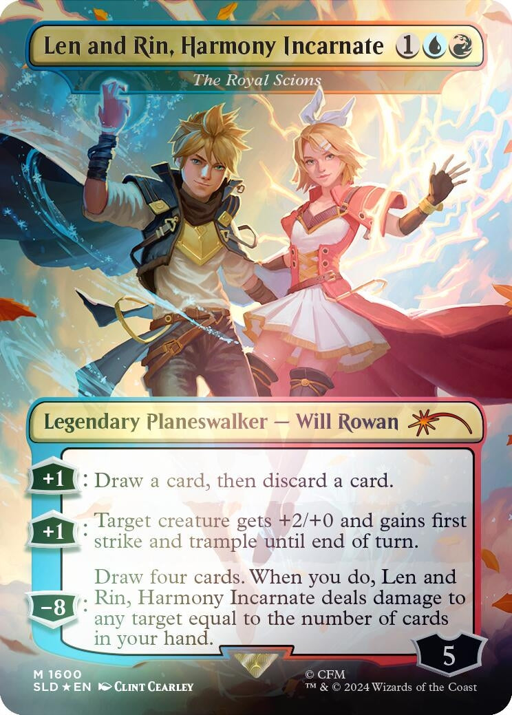 Image for Len and Rin, Harmony Incarnate - The Royal Scions (Rainbow Foil) (Secret Lair Drop Series) (1600) - Magic: The Gathering