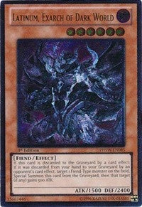 Image for Latinum, Exarch of Dark World (UTR) (Photon Shockwave) (PHSW-EN085) - YuGiOh
