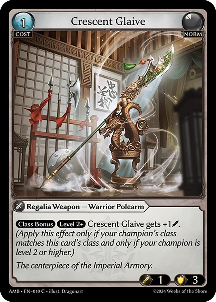 Image for Crescent Glaive (Mortal Ambition) (010) - Grand Archive TCG