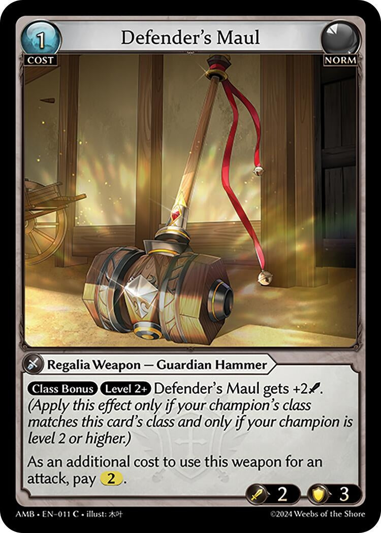 Image for Defender's Maul (Mortal Ambition) (011) - Grand Archive TCG