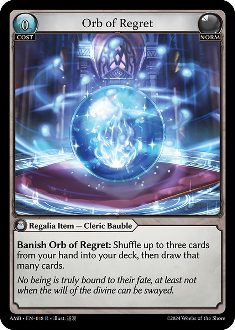 Image for Orb of Regret (Mortal Ambition) (018) - Grand Archive TCG