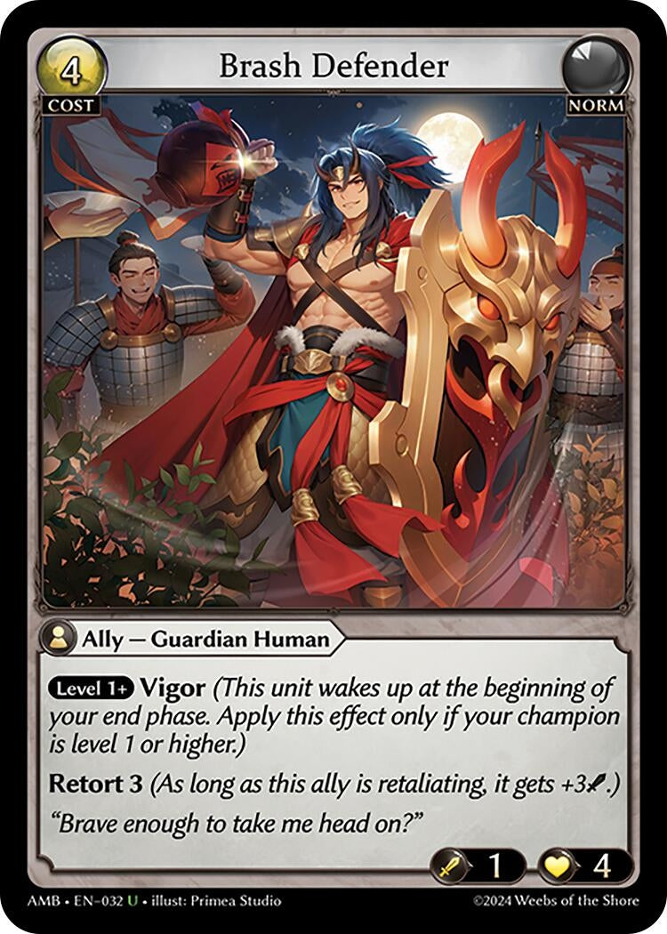 Image for Brash Defender (Mortal Ambition) (032) - Grand Archive TCG