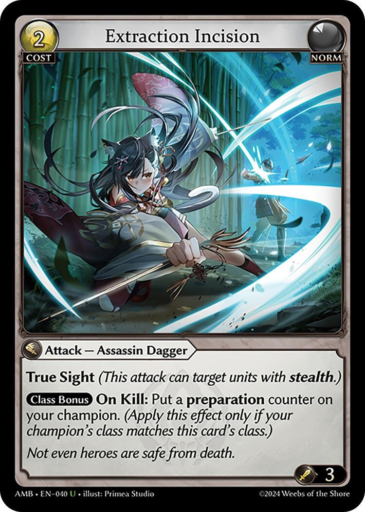 Image for Extraction Incision (Mortal Ambition) (040) - Grand Archive TCG