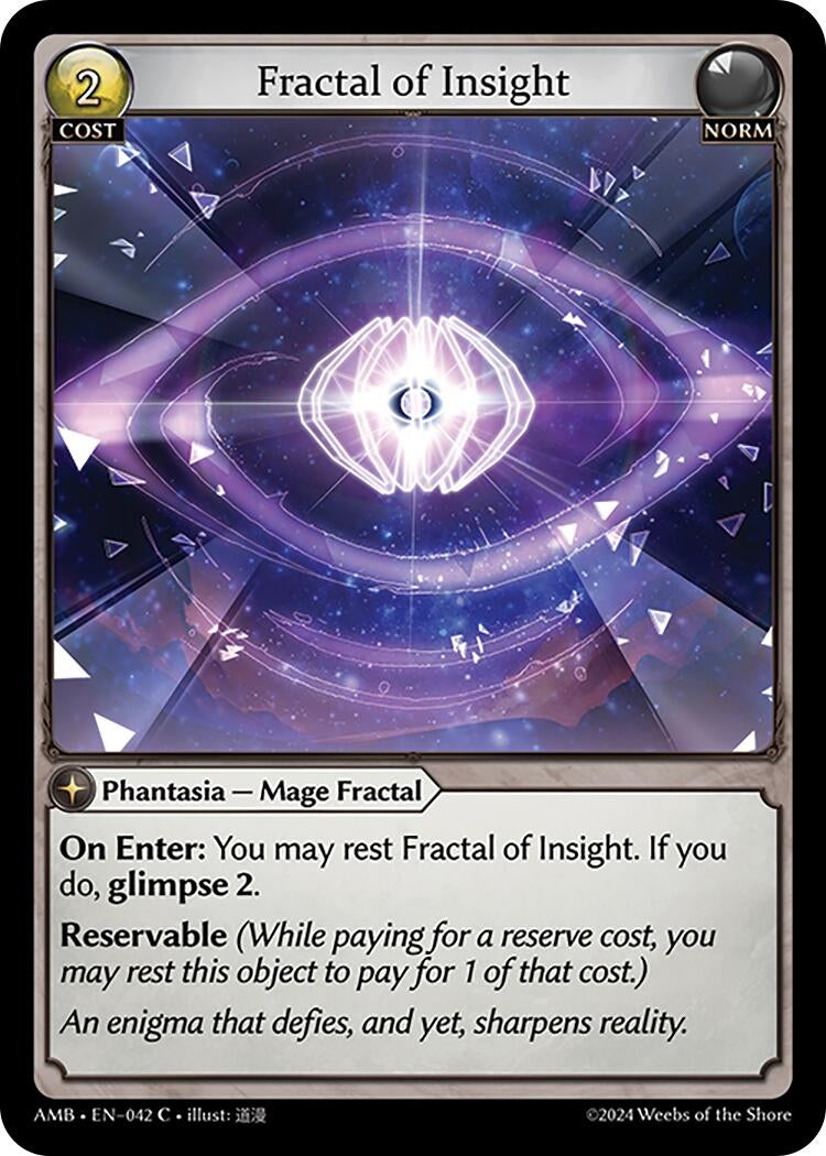 Image for Fractal of Insight (Mortal Ambition) (042) - Grand Archive TCG