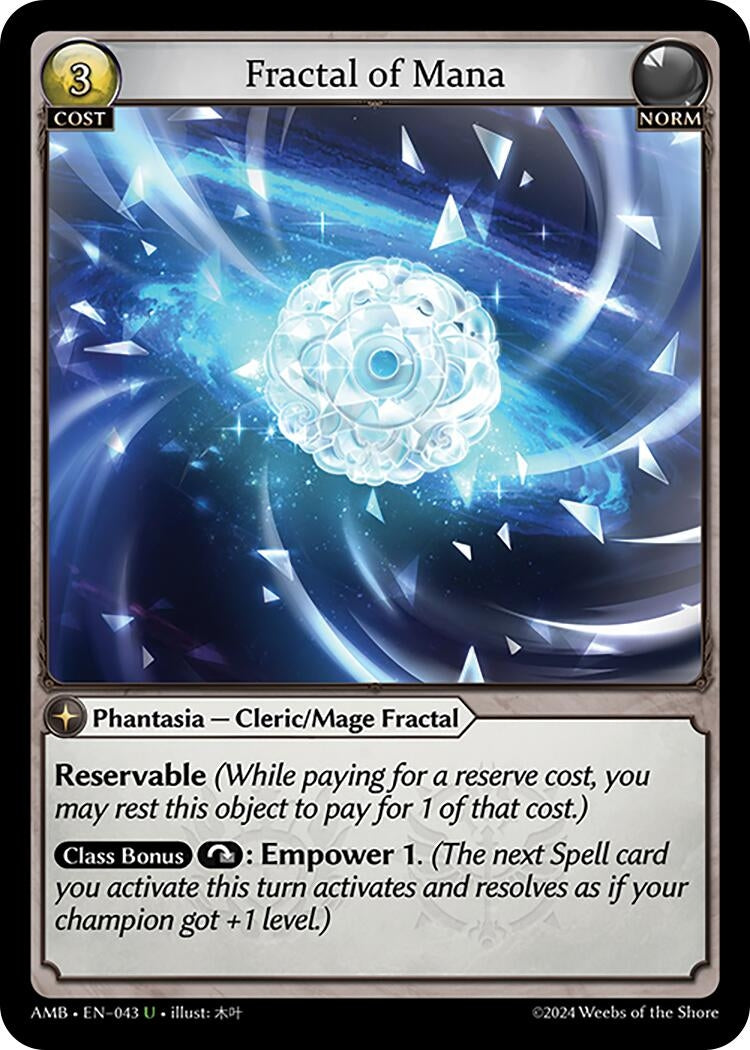 Image for Fractal of Mana (Mortal Ambition) (043) - Grand Archive TCG