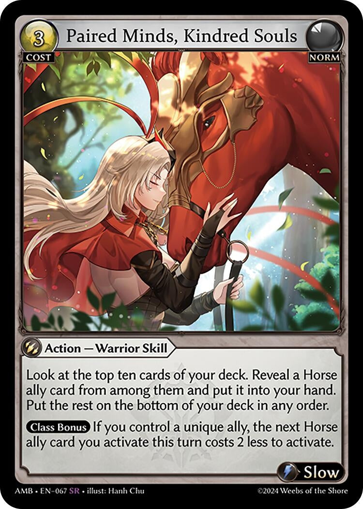 Image for Paired Minds, Kindred Souls (Mortal Ambition) (067) - Grand Archive TCG