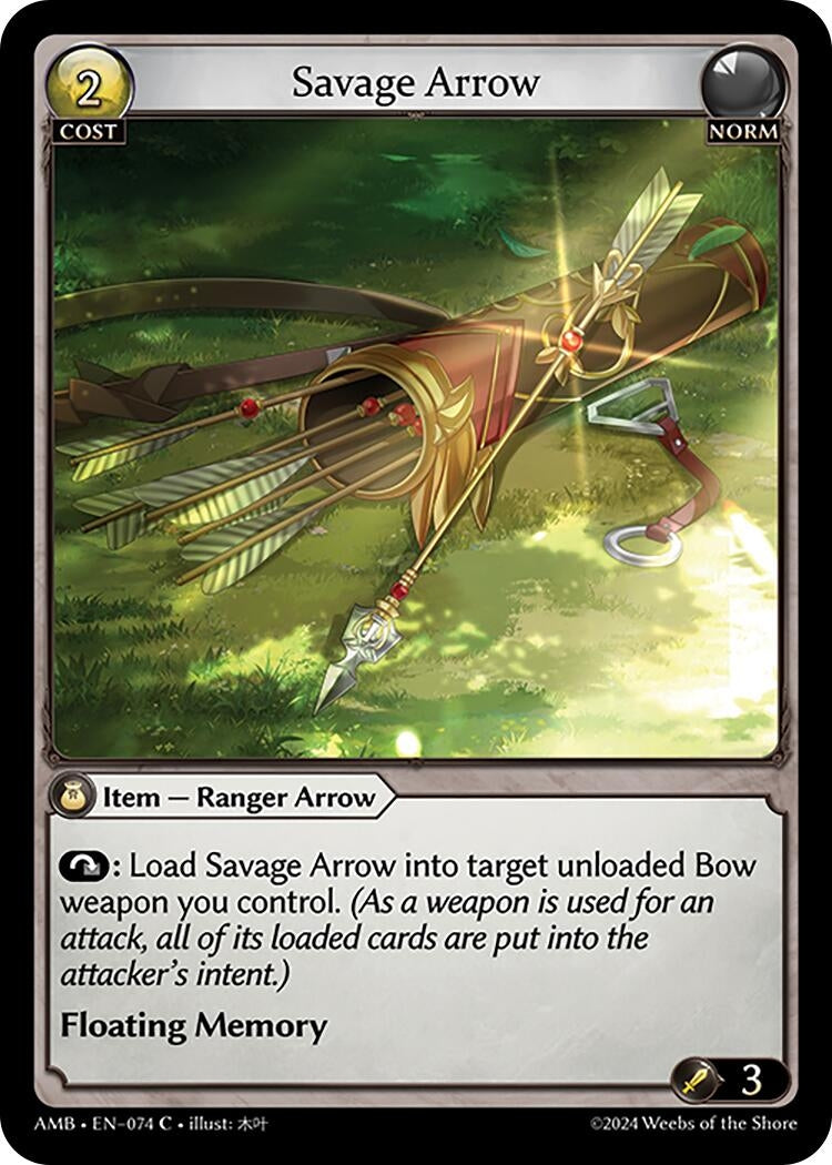 Image for Savage Arrow (Mortal Ambition) (074) - Grand Archive TCG