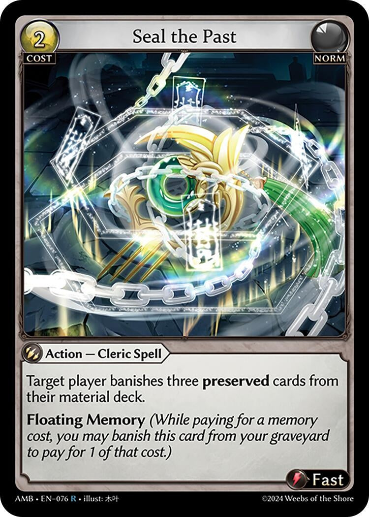 Image for Seal the Past (Mortal Ambition) (076) - Grand Archive TCG