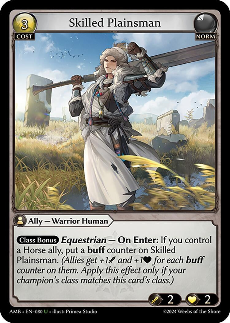 Image for Skilled Plainsman (Mortal Ambition) (080) - Grand Archive TCG