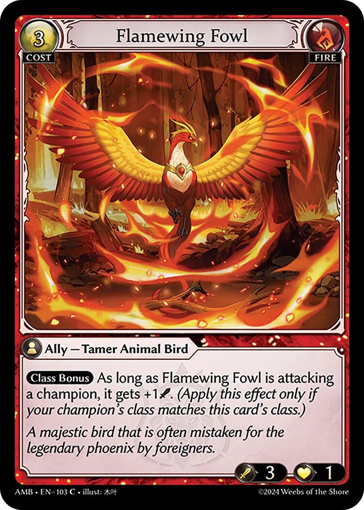 Image for Flamewing Fowl (Mortal Ambition) (103) - Grand Archive TCG