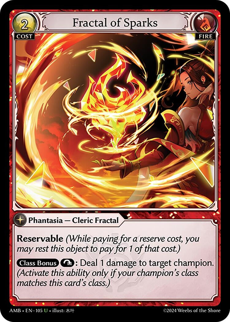 Image for Fractal of Sparks (Mortal Ambition) (105) - Grand Archive TCG