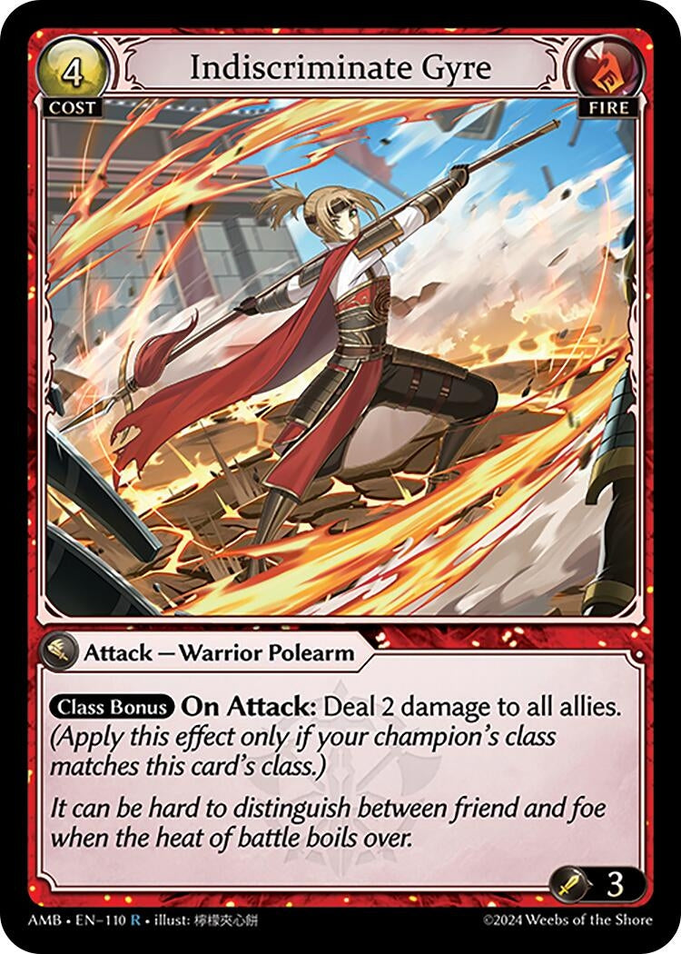 Image for Indiscriminate Gyre (Mortal Ambition) (110) - Grand Archive TCG