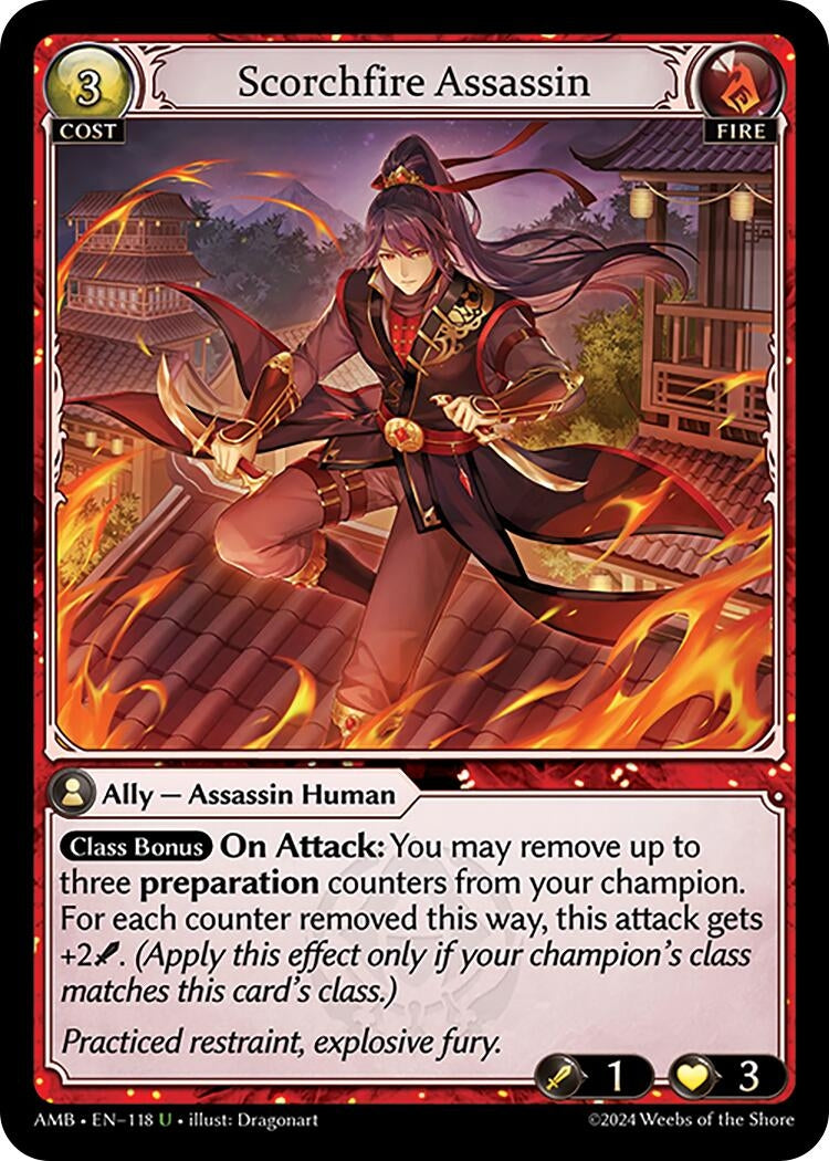 Image for Scorchfire Assassin (Mortal Ambition) (118) - Grand Archive TCG