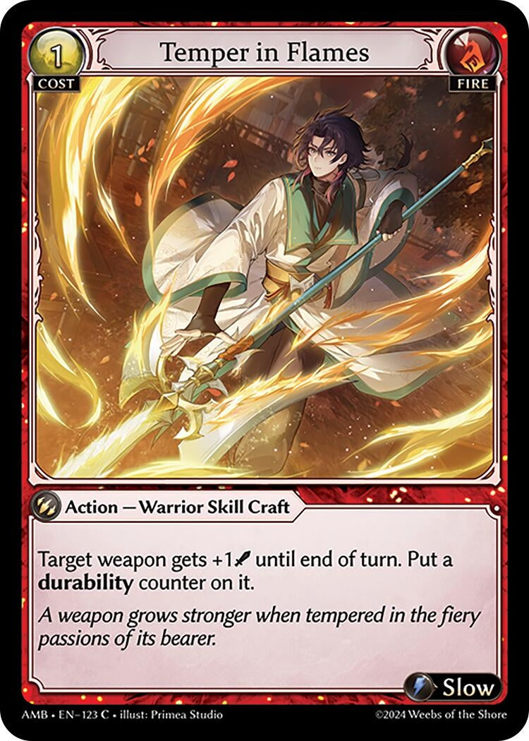 Image for Temper in Flames (Mortal Ambition) (123) - Grand Archive TCG
