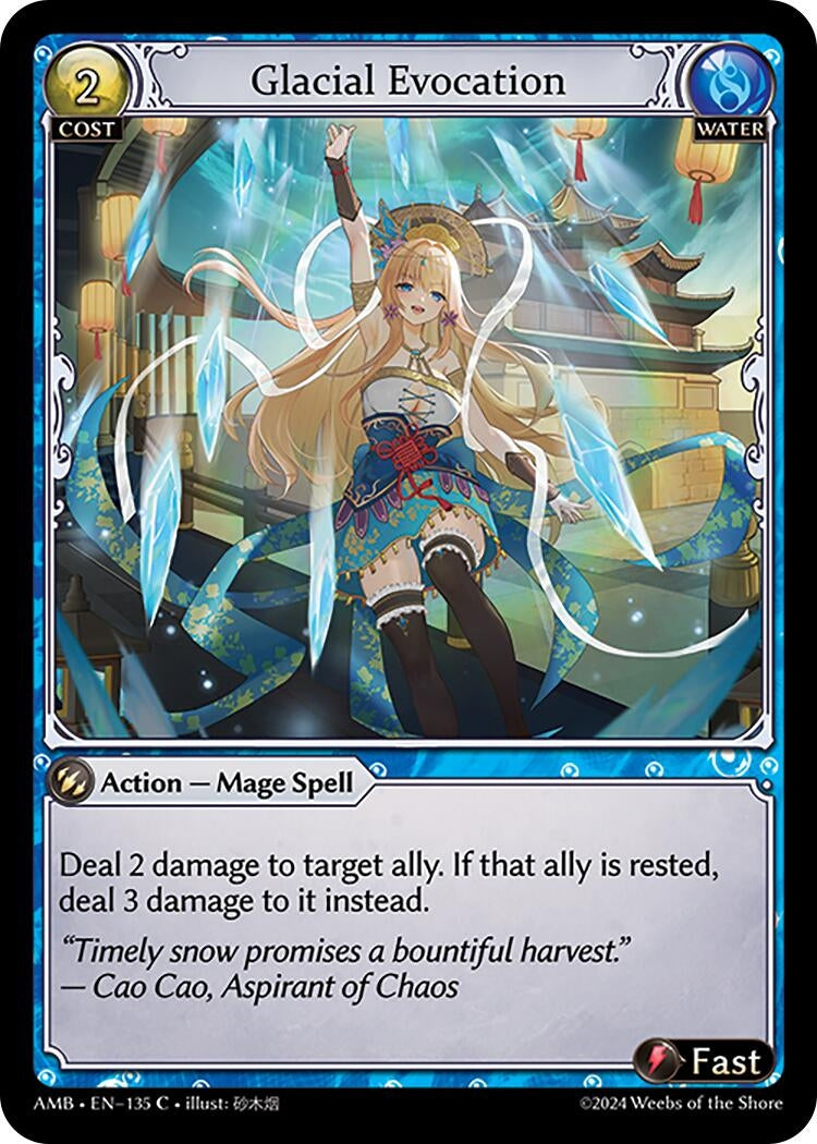 Image for Glacial Evocation (Mortal Ambition) (135) - Grand Archive TCG
