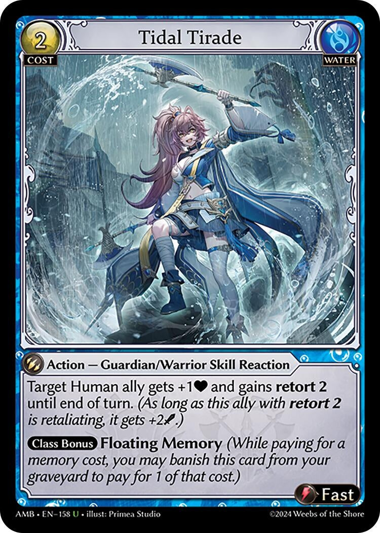 Image for Tidal Tirade (Mortal Ambition) (158) - Grand Archive TCG