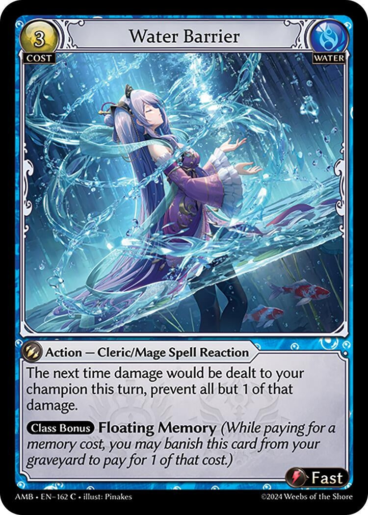 Image for Water Barrier (Mortal Ambition) (162) - Grand Archive TCG