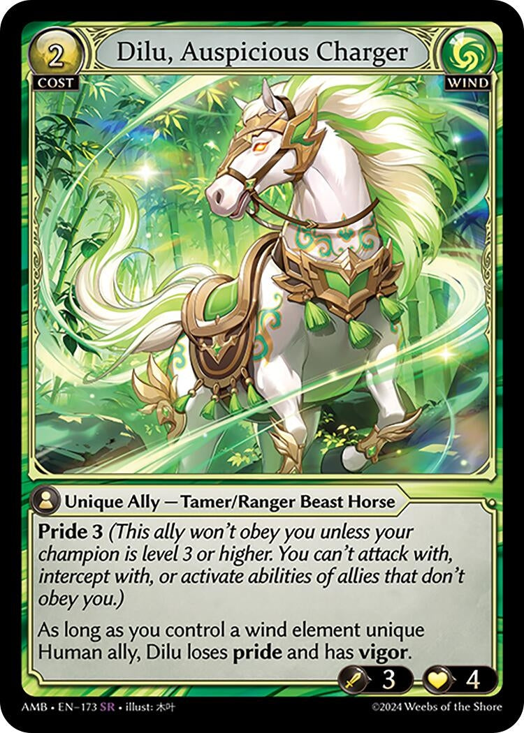 Image for Dilu, Auspicious Charger (Mortal Ambition) (173) - Grand Archive TCG