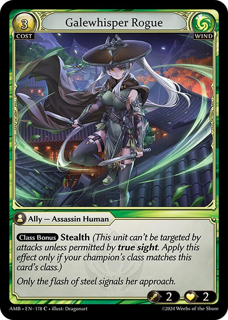 Image for Galewhisper Rogue (Mortal Ambition) (178) - Grand Archive TCG