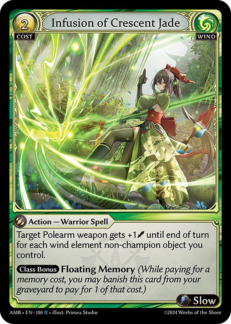Image for Infusion of Crescent Jade (Mortal Ambition) (180) - Grand Archive TCG