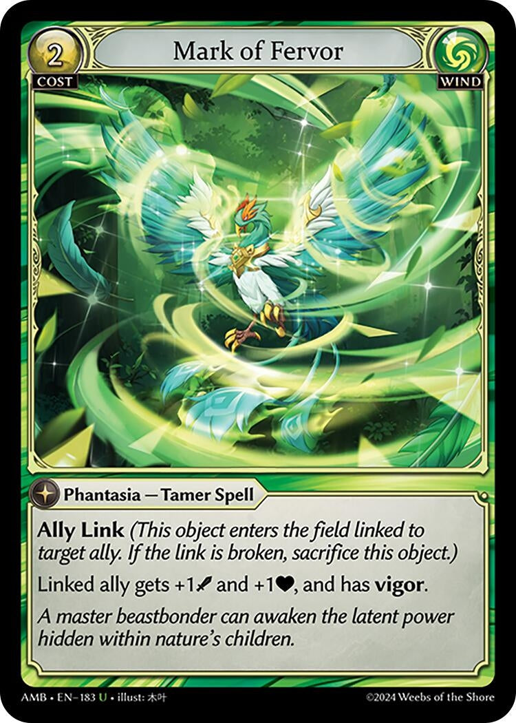 Image for Mark of Fervor (Mortal Ambition) (183) - Grand Archive TCG