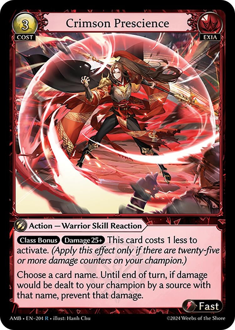 Image for Crimson Prescience (Mortal Ambition) (204) - Grand Archive TCG