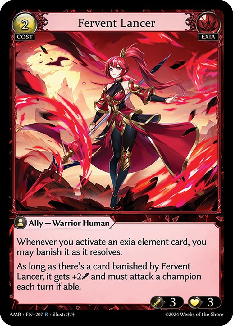 Image for Fervent Lancer (Mortal Ambition) (207) - Grand Archive TCG