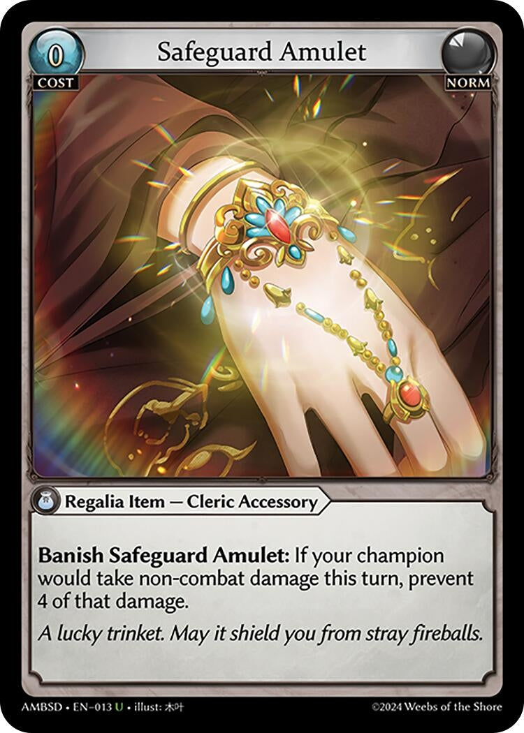 Image for Safeguard Amulet (Mortal Ambition Starter Decks) (013) - Grand Archive TCG