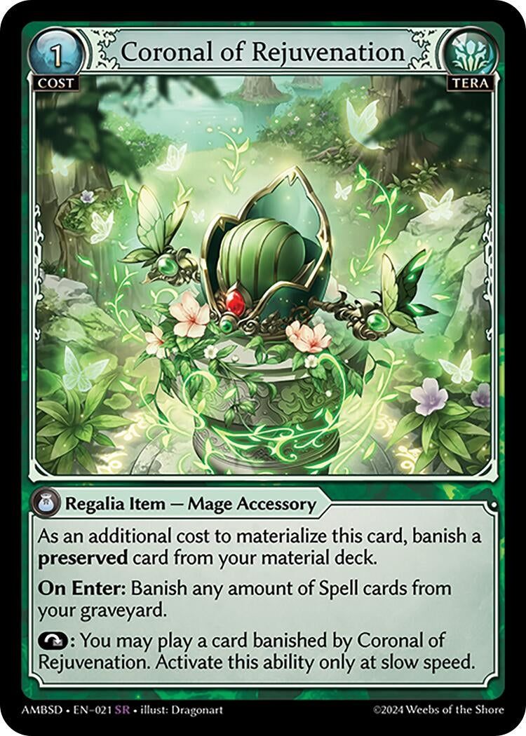 Image for Coronal of Rejuvenation (Mortal Ambition Starter Decks) (021) - Grand Archive TCG