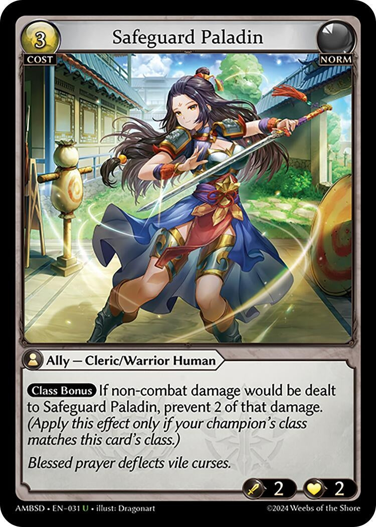 Image for Safeguard Paladin (Mortal Ambition Starter Decks) (031) - Grand Archive TCG
