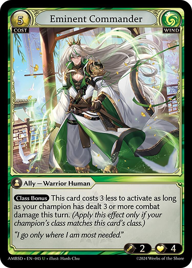 Image for Eminent Commander (Mortal Ambition Starter Decks) (045) - Grand Archive TCG