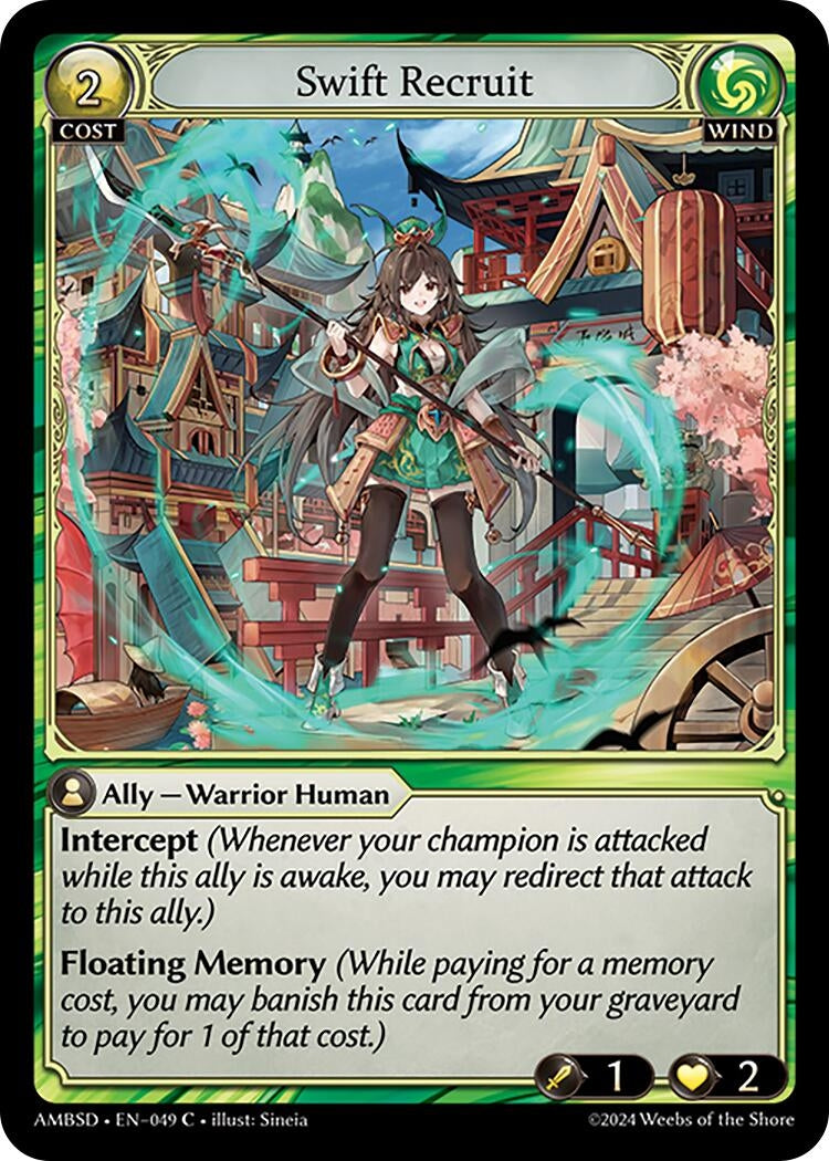 Image for Swift Recruit (Mortal Ambition Starter Decks) (049) - Grand Archive TCG
