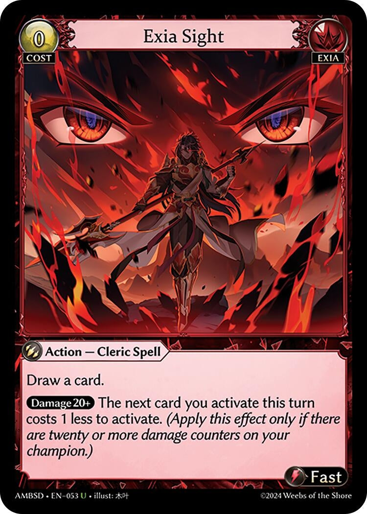 Image for Exia Sight (Mortal Ambition Starter Decks) (053) - Grand Archive TCG