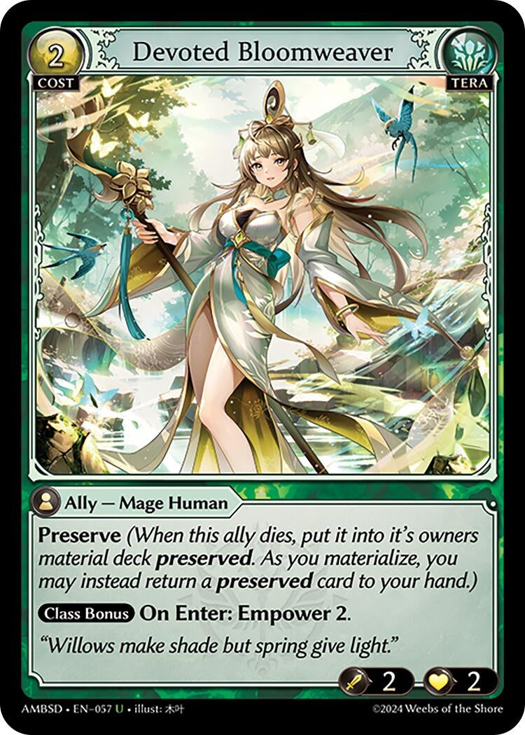 Image for Devoted Bloomweaver (Mortal Ambition Starter Decks) (057) - Grand Archive TCG