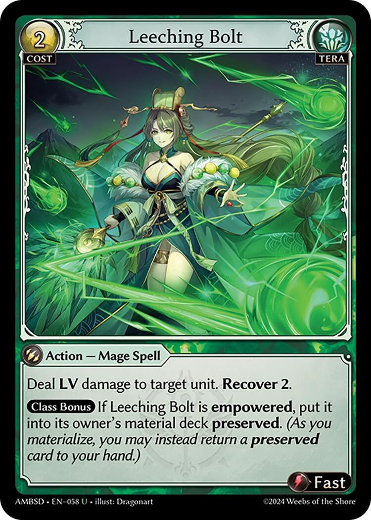 Image for Leeching Bolt (Mortal Ambition Starter Decks) (058) - Grand Archive TCG