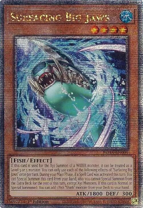 Image for Surfacing Big Jaws (Quarter Century Secret Rare) (Rage of the Abyss) (ROTA-EN001) - YuGiOh