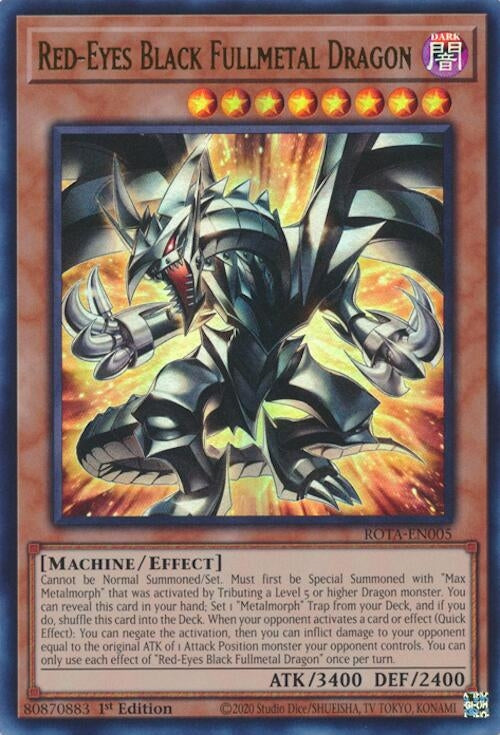 Image for Red-Eyes Black Fullmetal Dragon (Rage of the Abyss) (ROTA-EN005) - YuGiOh