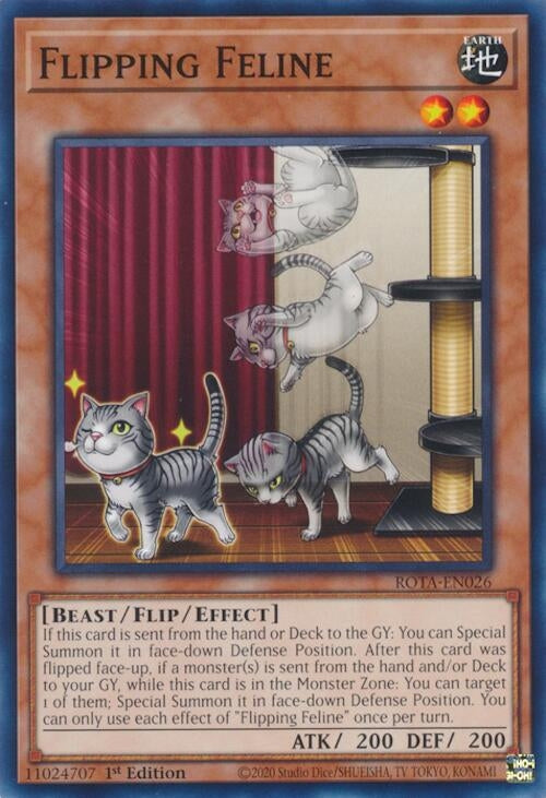 Image for Flipping Feline (Rage of the Abyss) (ROTA-EN026) - YuGiOh