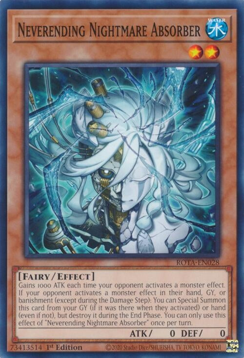 Image for Neverending Nightmare Absorber (Rage of the Abyss) (ROTA-EN028) - YuGiOh