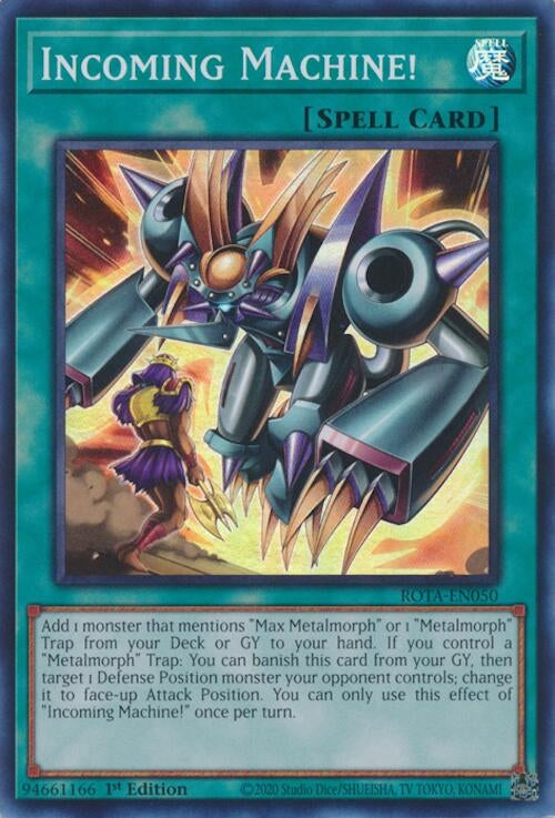 Image for Incoming Machine! (Rage of the Abyss) (ROTA-EN050) - YuGiOh