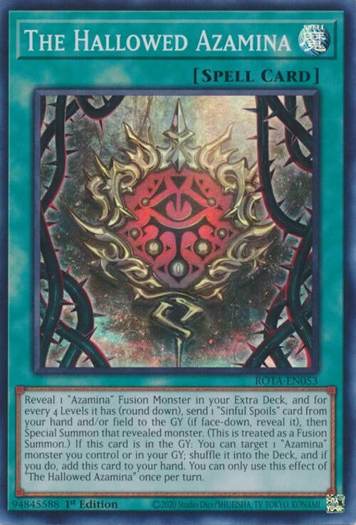 Image for The Hallowed Azamina (Rage of the Abyss) (ROTA-EN053) - YuGiOh