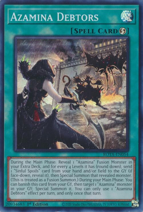Image for Azamina Debtors (Rage of the Abyss) (ROTA-EN054) - YuGiOh