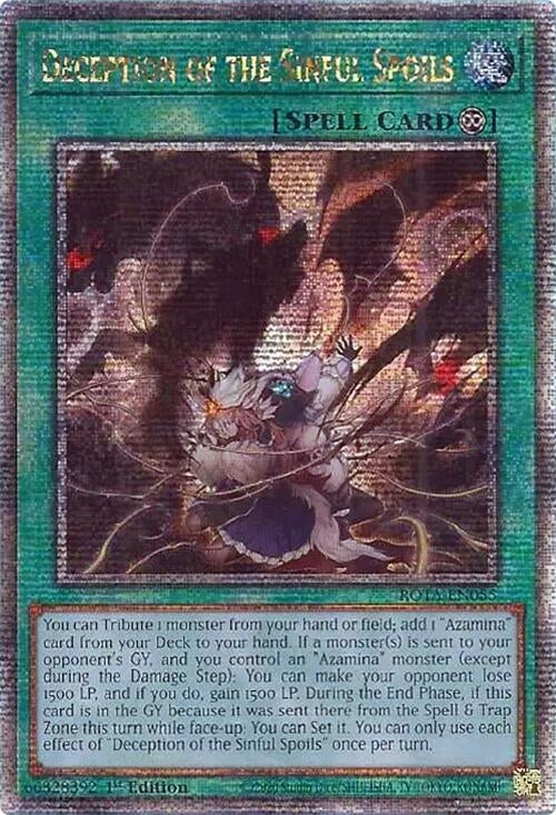 Image for Deception of the Sinful Spoils (Quarter Century Secret Rare) (Rage of the Abyss) (ROTA-EN055) - YuGiOh