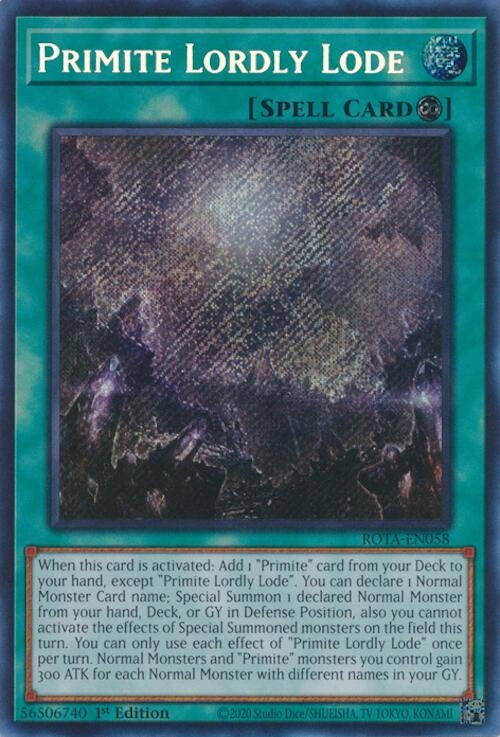 Image for Primite Lordly Lode (Rage of the Abyss) (ROTA-EN058) - YuGiOh