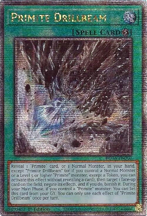 Image for Primite Drillbeam (Quarter Century Secret Rare) (Rage of the Abyss) (ROTA-EN060) - YuGiOh