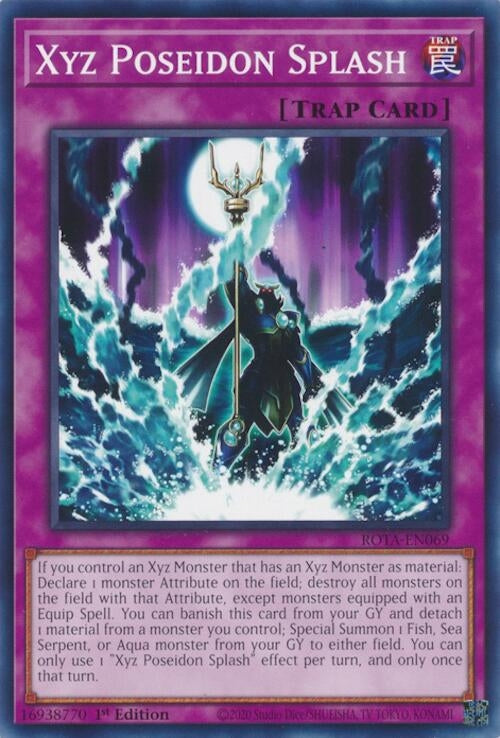 Image for Xyz Poseidon Splash (Rage of the Abyss) (ROTA-EN069) - YuGiOh