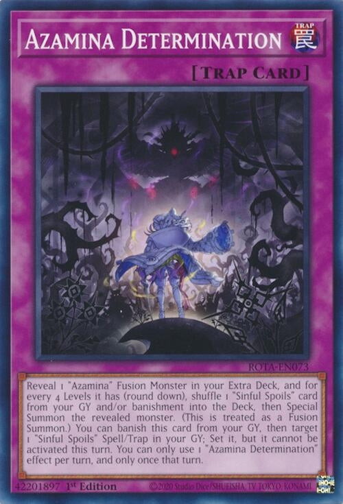 Image for Azamina Determination (Rage of the Abyss) (ROTA-EN073) - YuGiOh